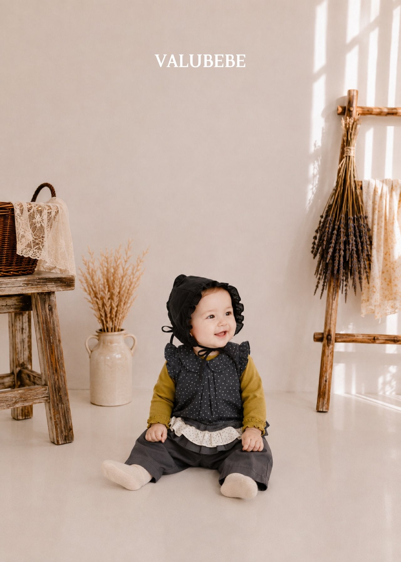 ［valubebe］Frill collar layered vest