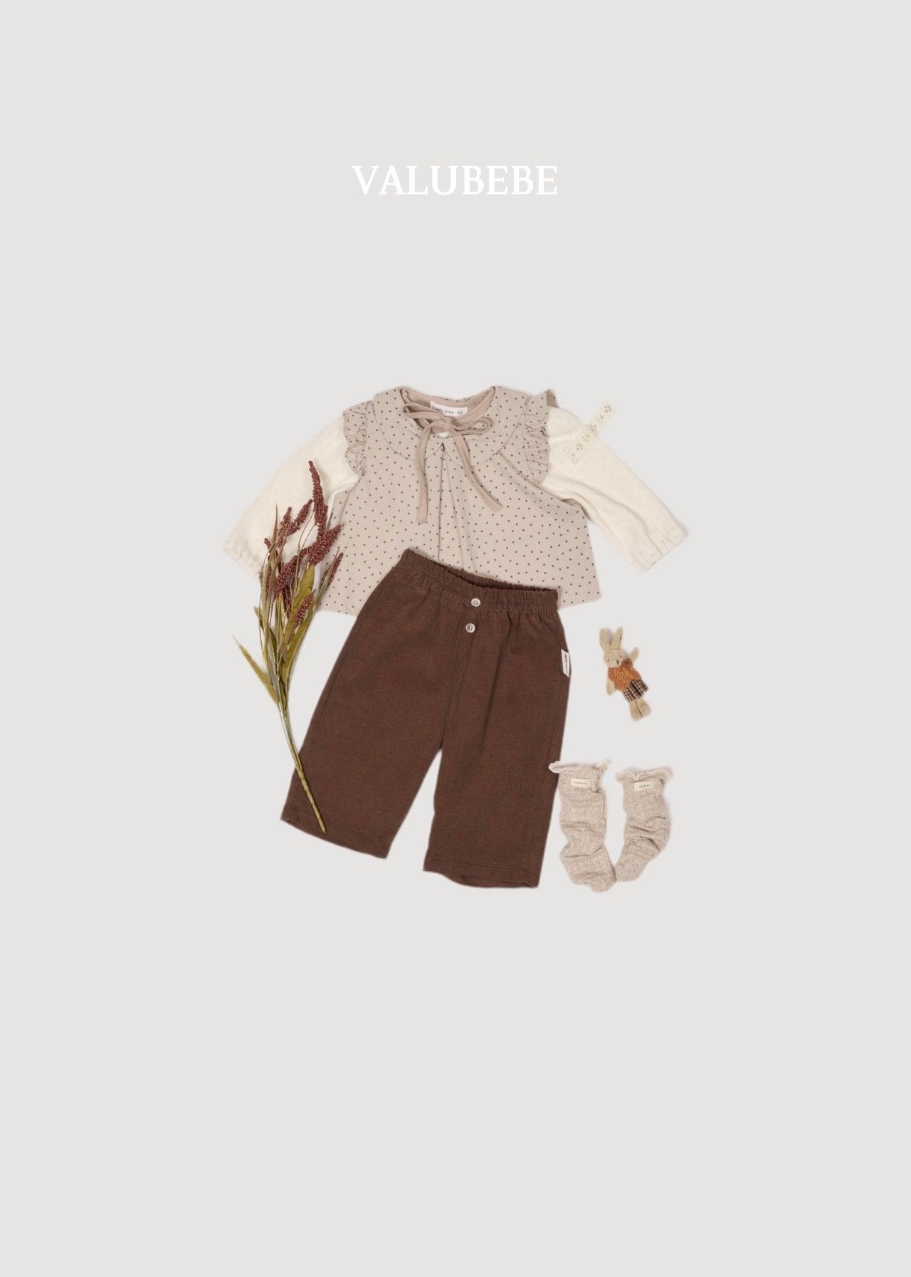 ［valubebe］Frill collar layered vest