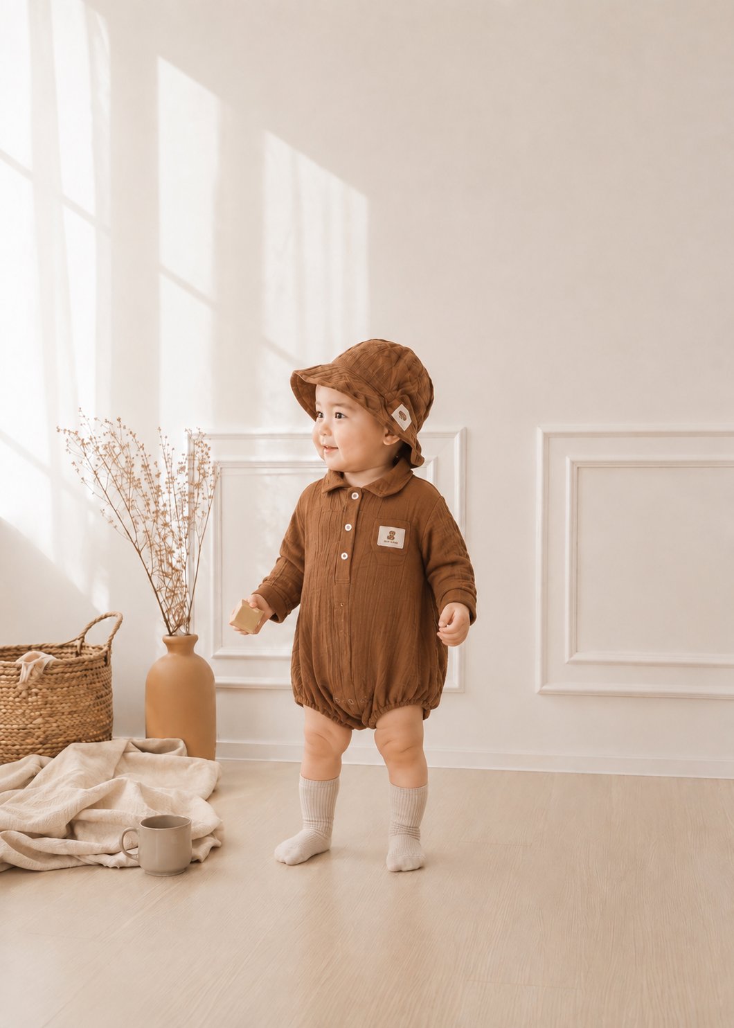 ［valubebe］Mini shirt rompers