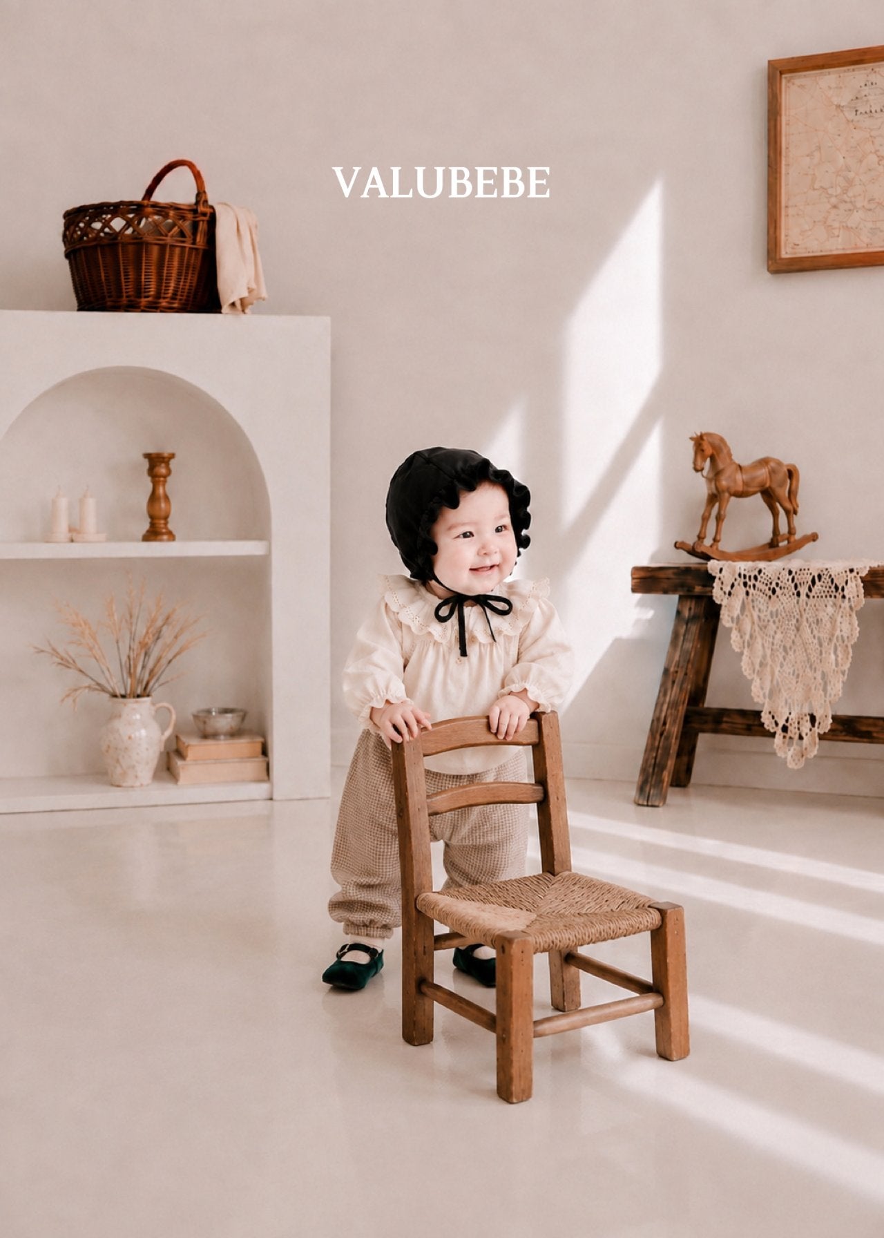 ［valubebe］Autumn embossing pants (check)