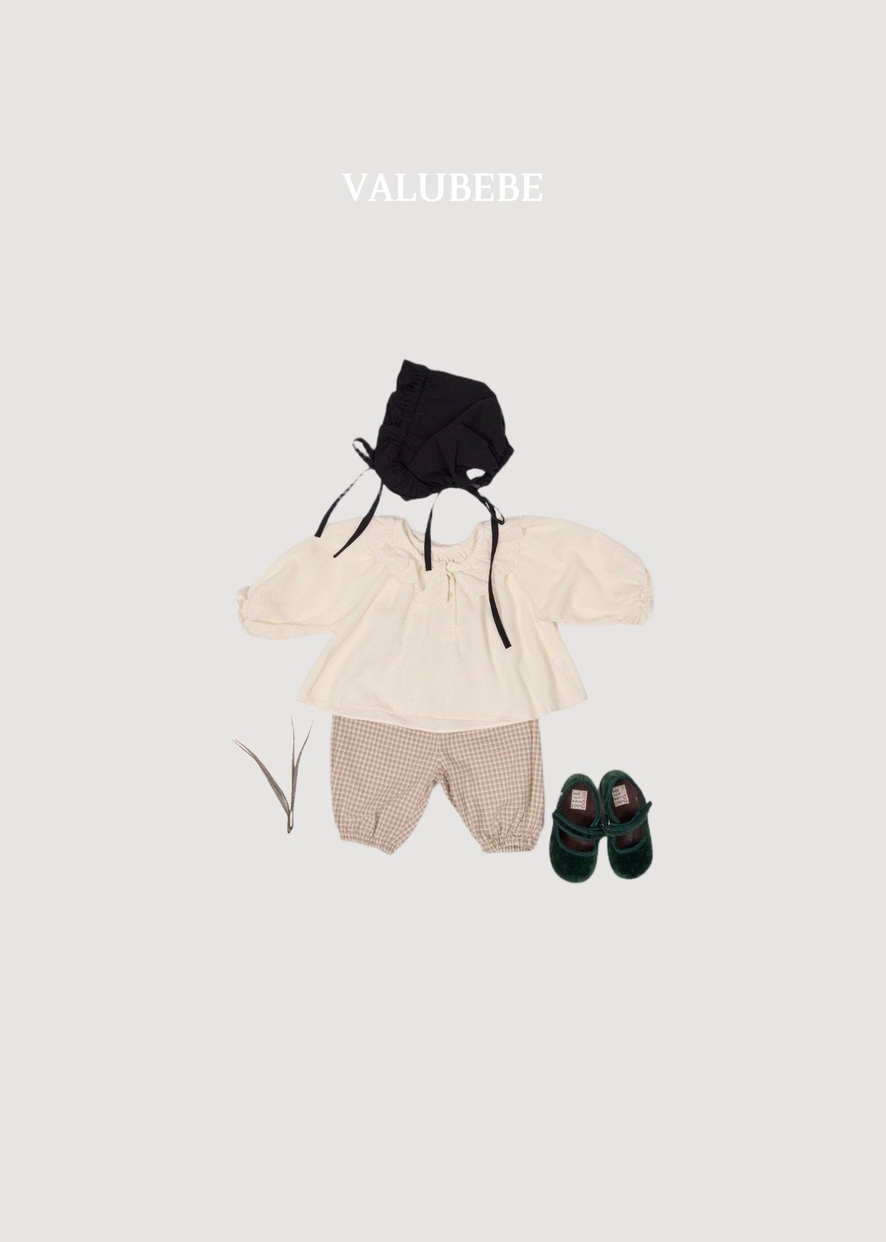 ［valubebe］Autumn embossing pants (check)