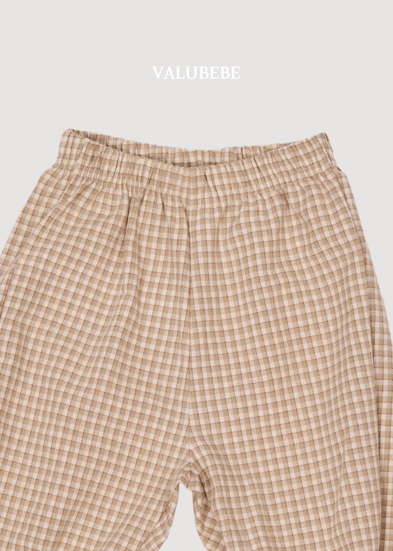［valubebe］Autumn embossing pants (check)