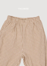 ［valubebe］Autumn embossing pants (check)