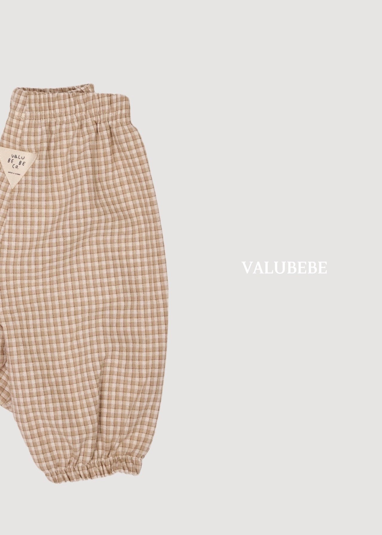 ［valubebe］Autumn embossing pants (check)