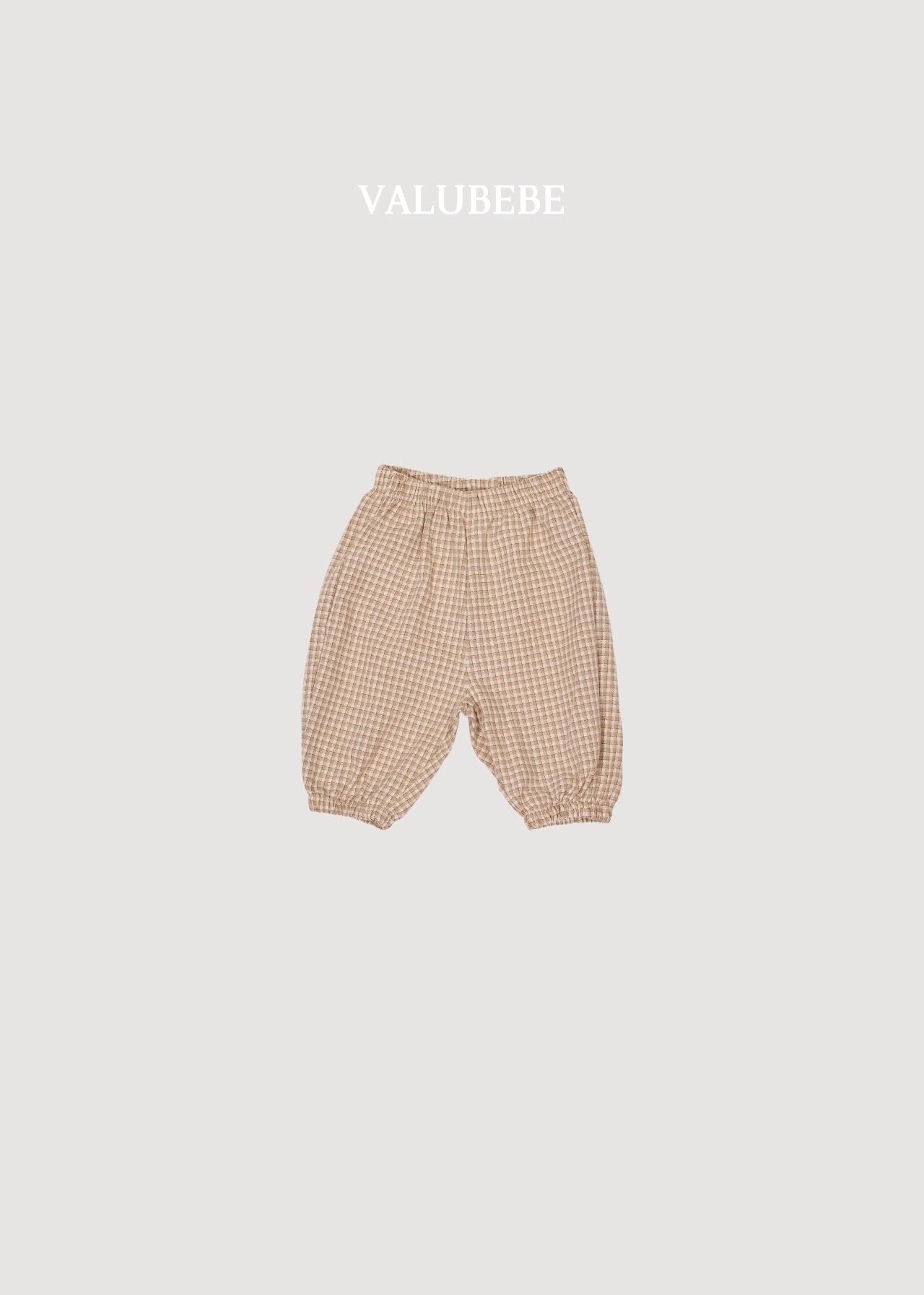 ［valubebe］Autumn embossing pants (check)