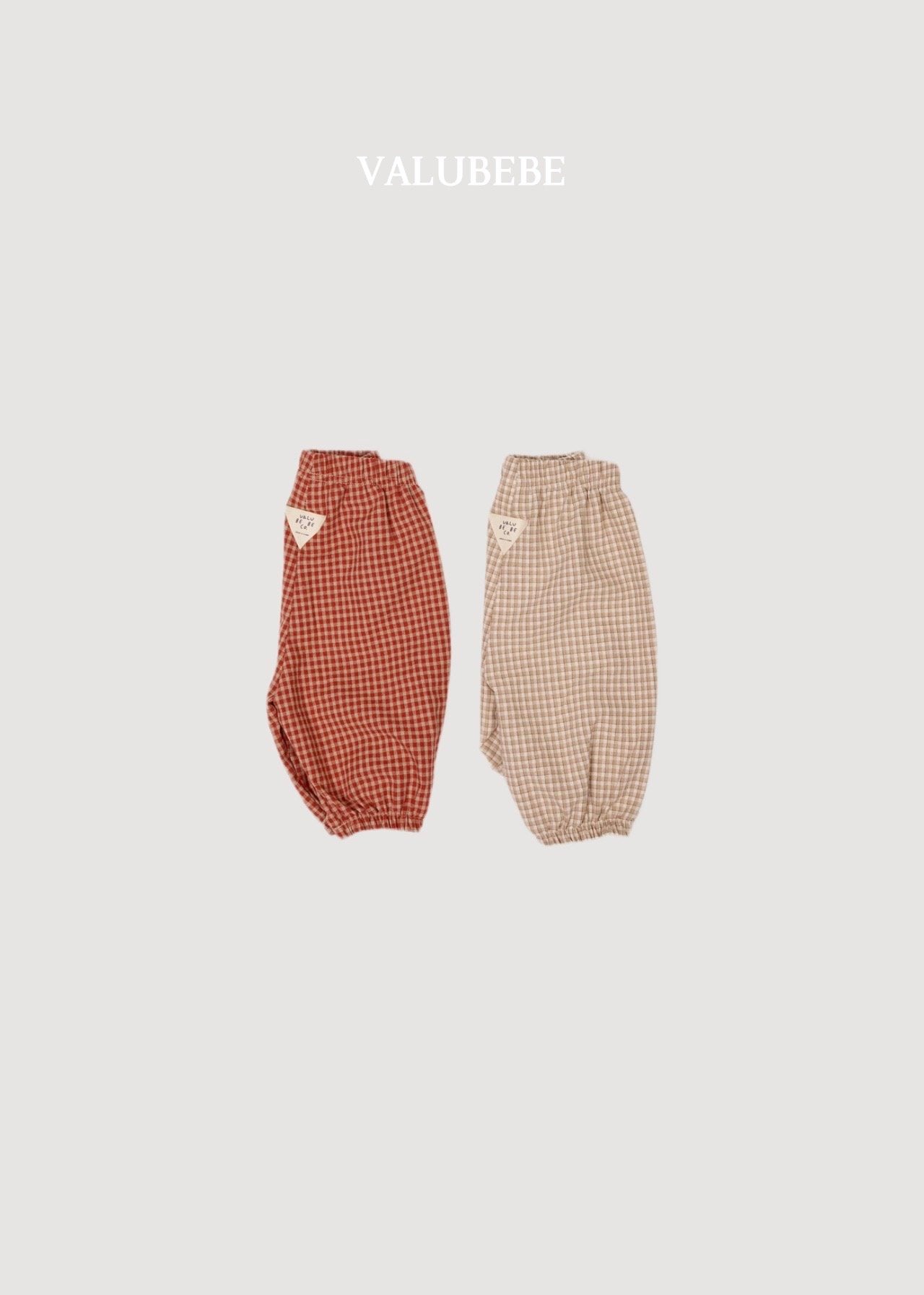 ［valubebe］Autumn embossing pants (check)