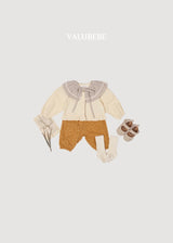 ［valubebe］Autumn embossing pants (flower)