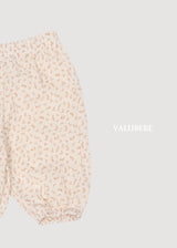 ［valubebe］Autumn embossing pants (flower)