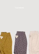 ［valubebe］Autumn embossing pants (flower)