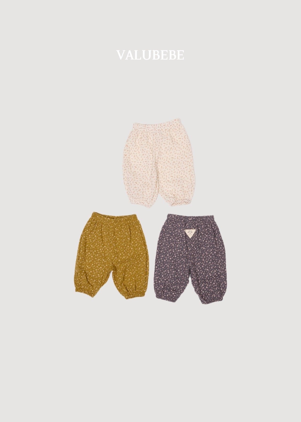 ［valubebe］Autumn embossing pants (flower)