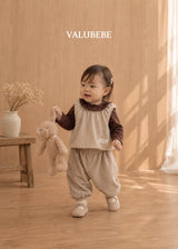 ［valubebe］Autumn embossing pants (stripe)