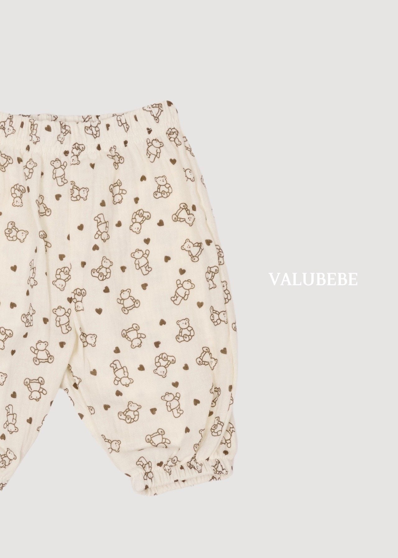 ［valubebe］Autumn embossing pants (bear & dot)