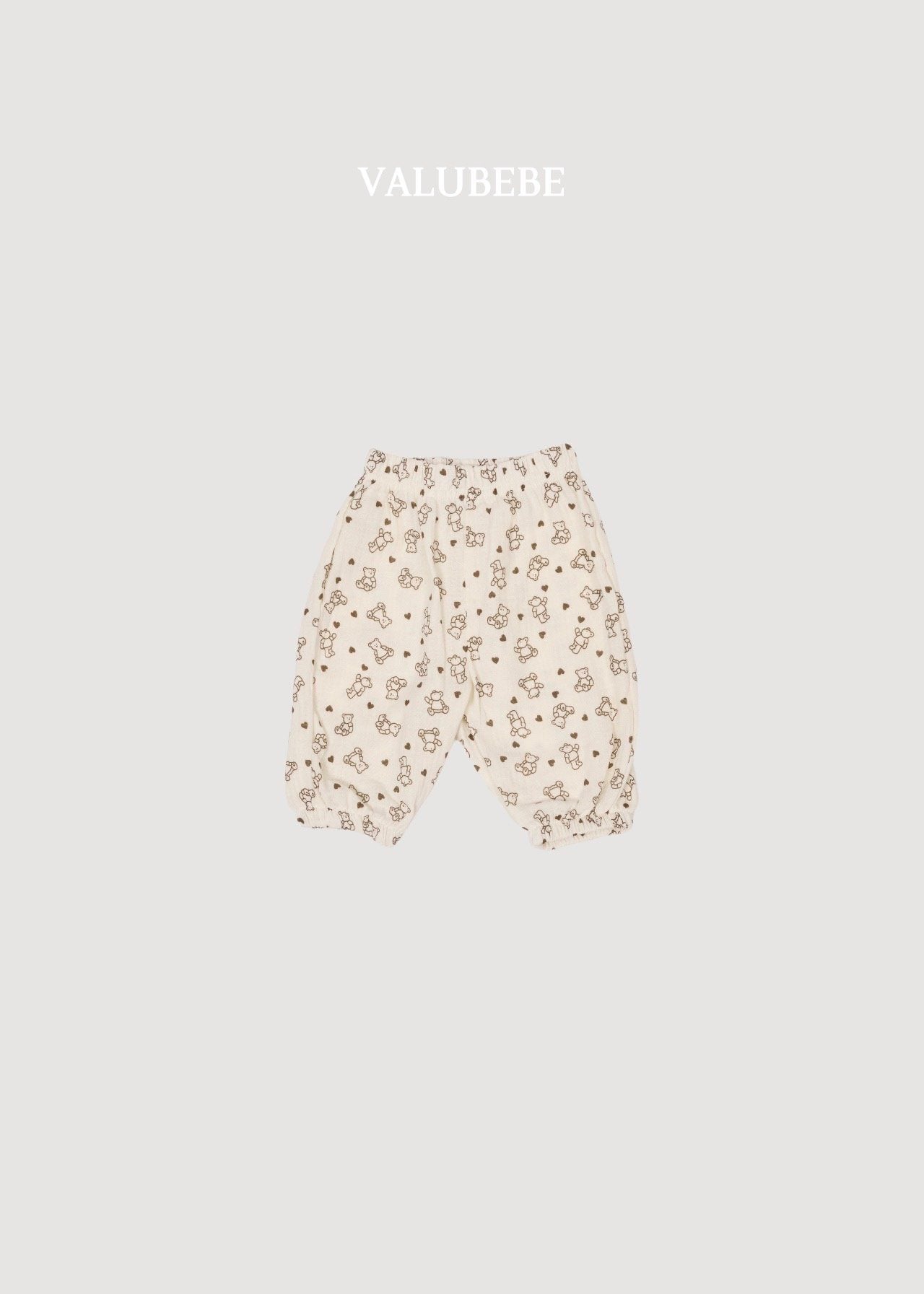 ［valubebe］Autumn embossing pants (bear & dot)