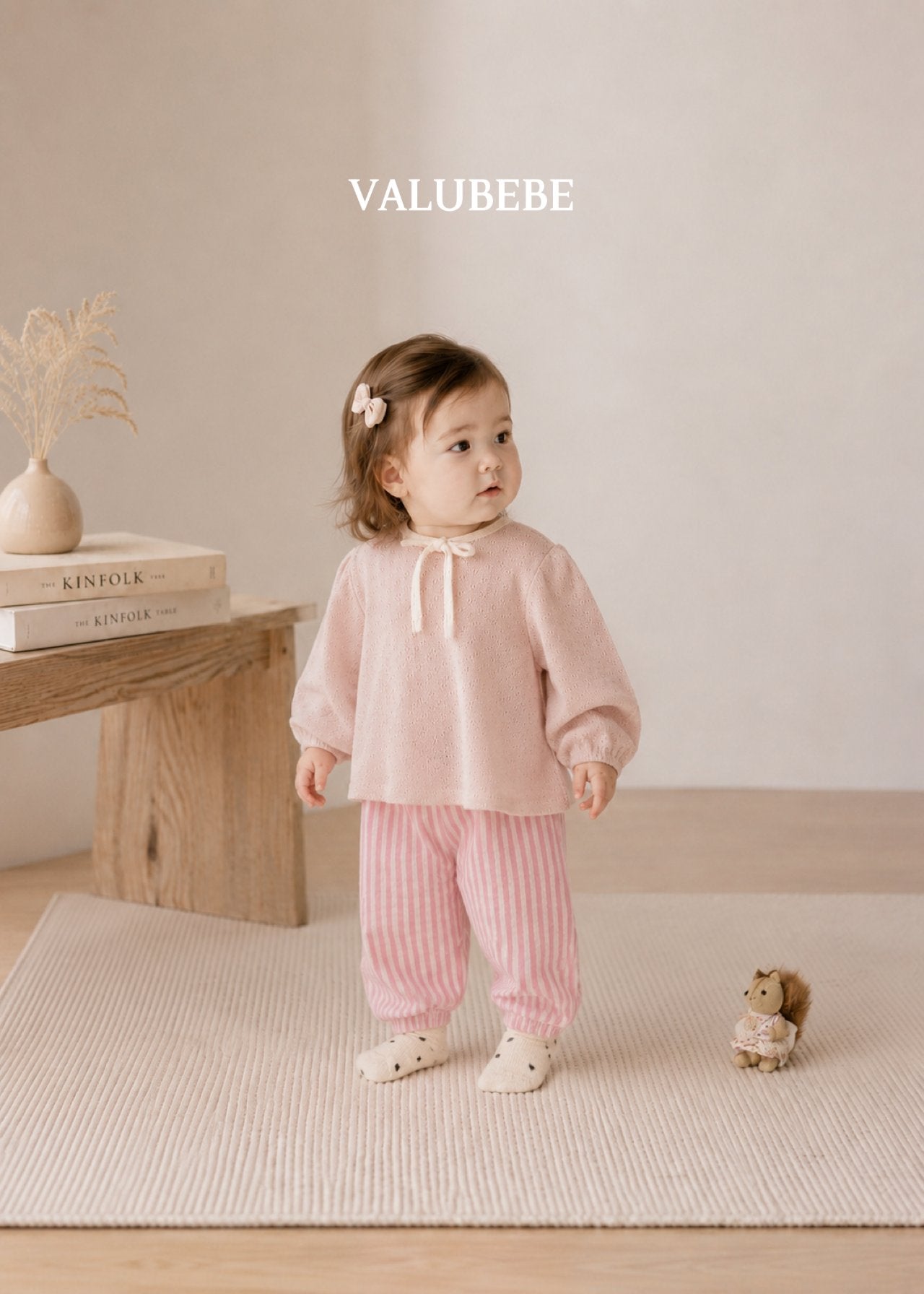［valubebe］Autumn embossing pants (stripe)