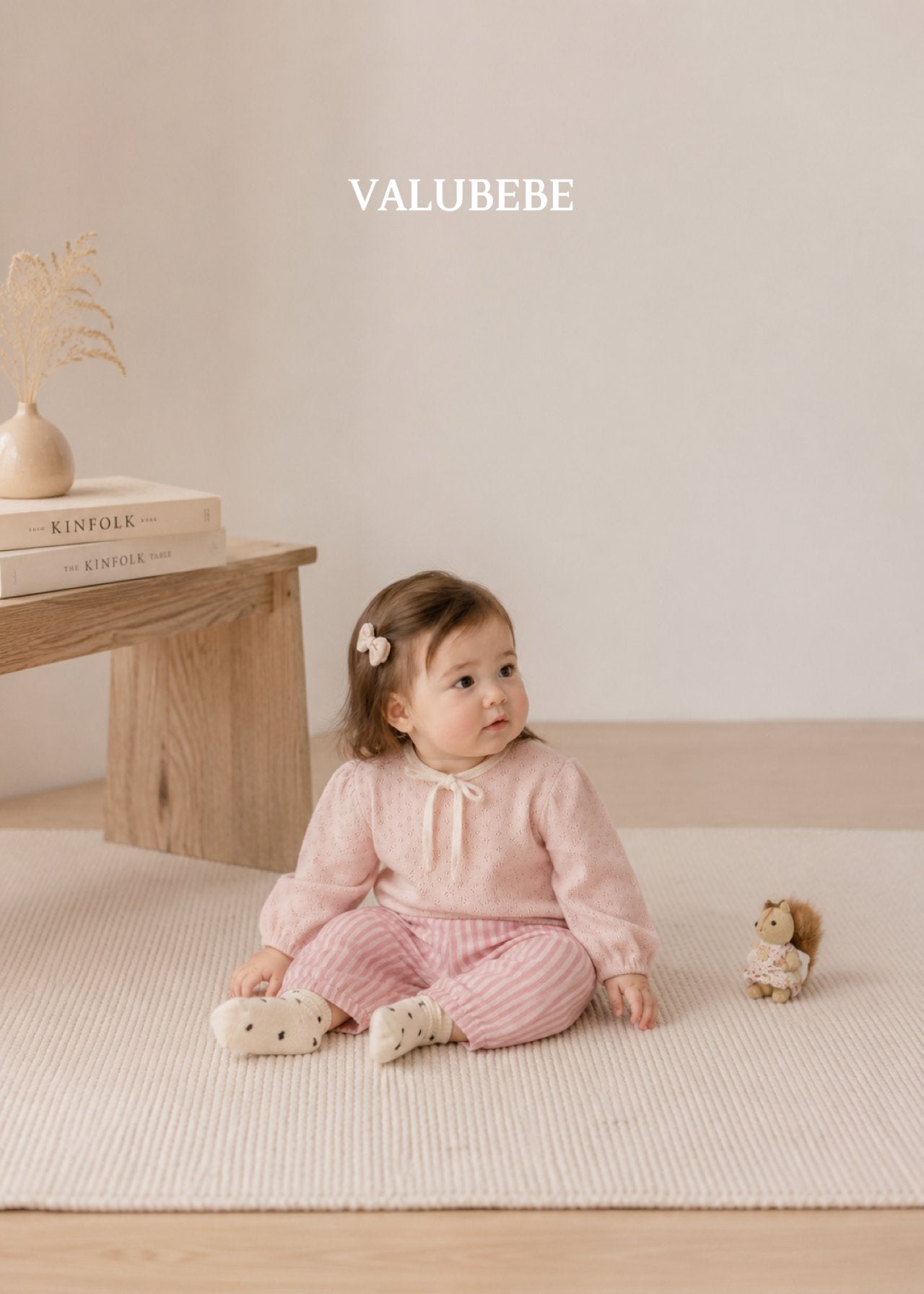 ［valubebe］Autumn embossing pants (stripe)