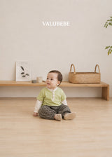［valubebe］Autumn embossing pants (stripe)