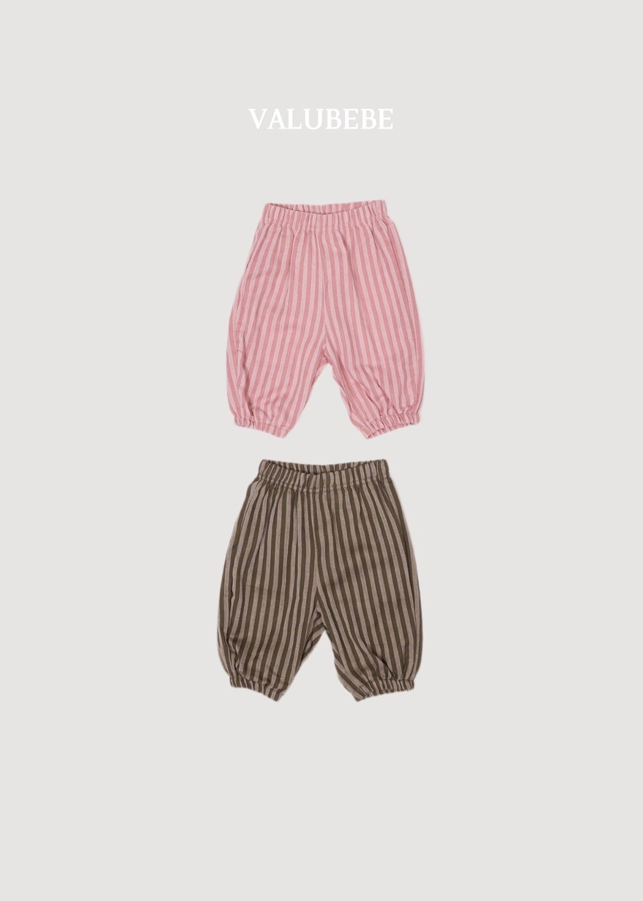 ［valubebe］Autumn embossing pants (stripe)