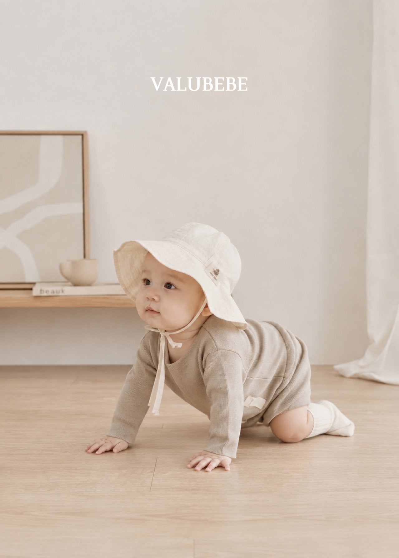 ［valubebe］Boat neck knit tee