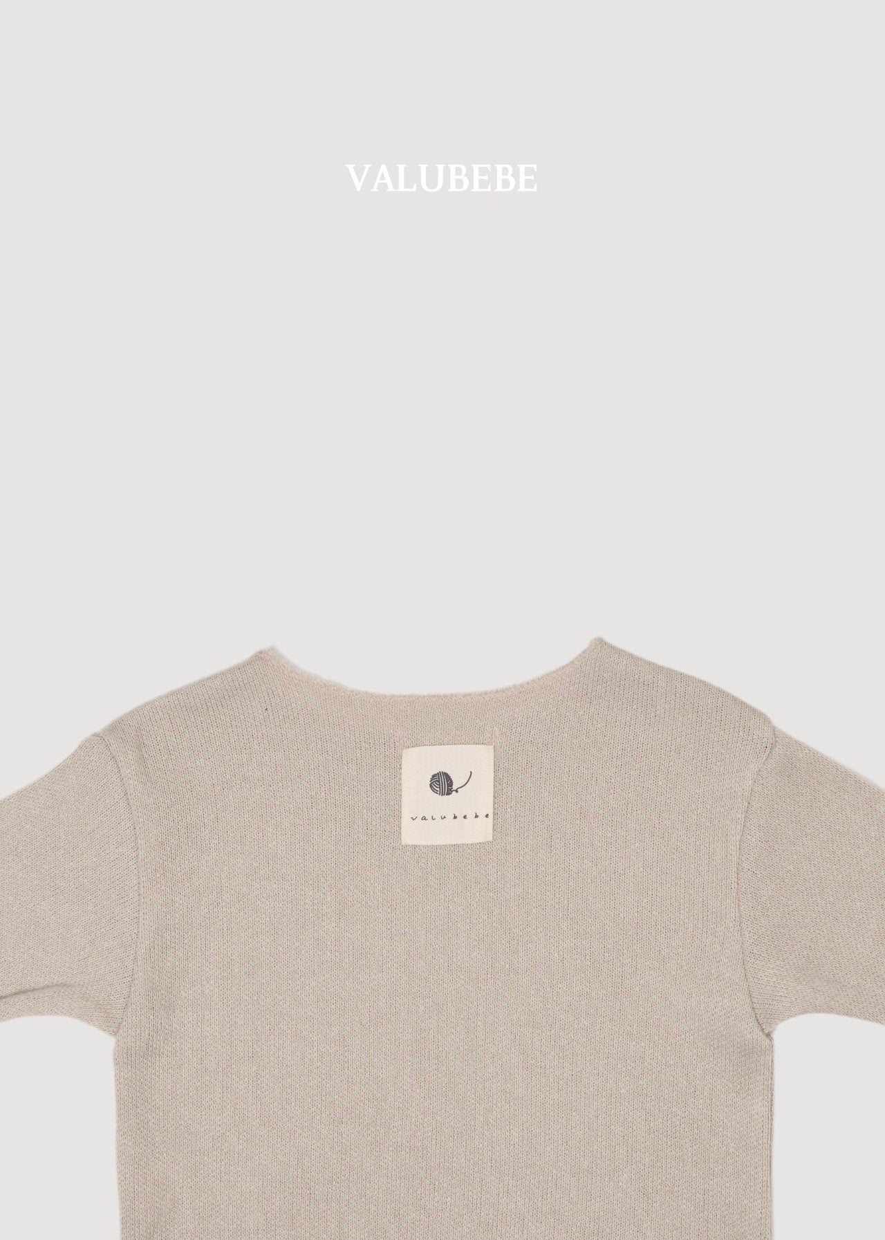 ［valubebe］Boat neck knit tee