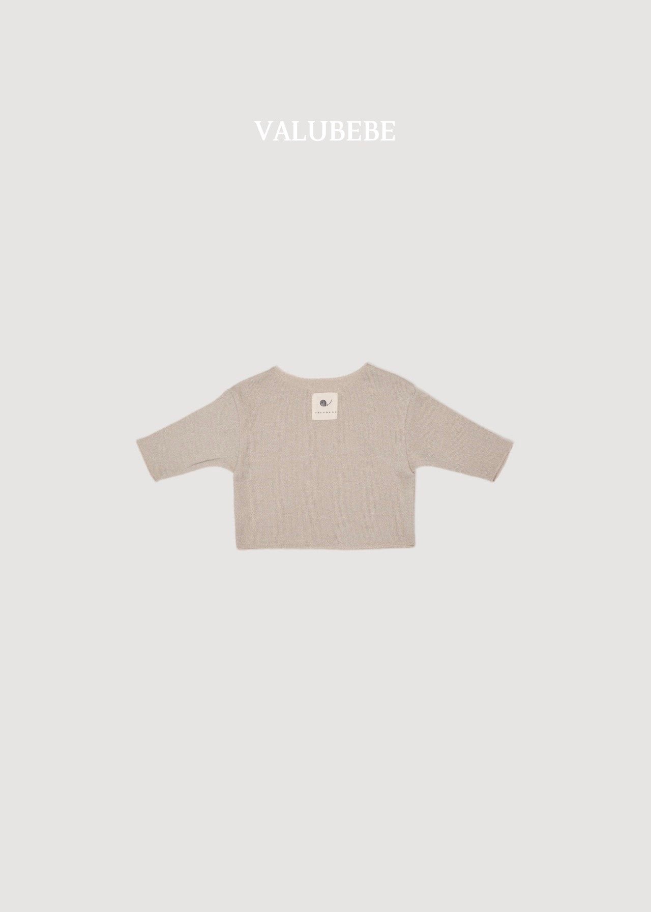［valubebe］Boat neck knit tee