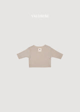 ［valubebe］Boat neck knit tee