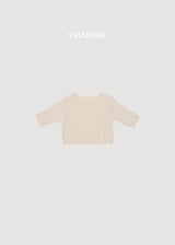 ［valubebe］Boat neck knit tee