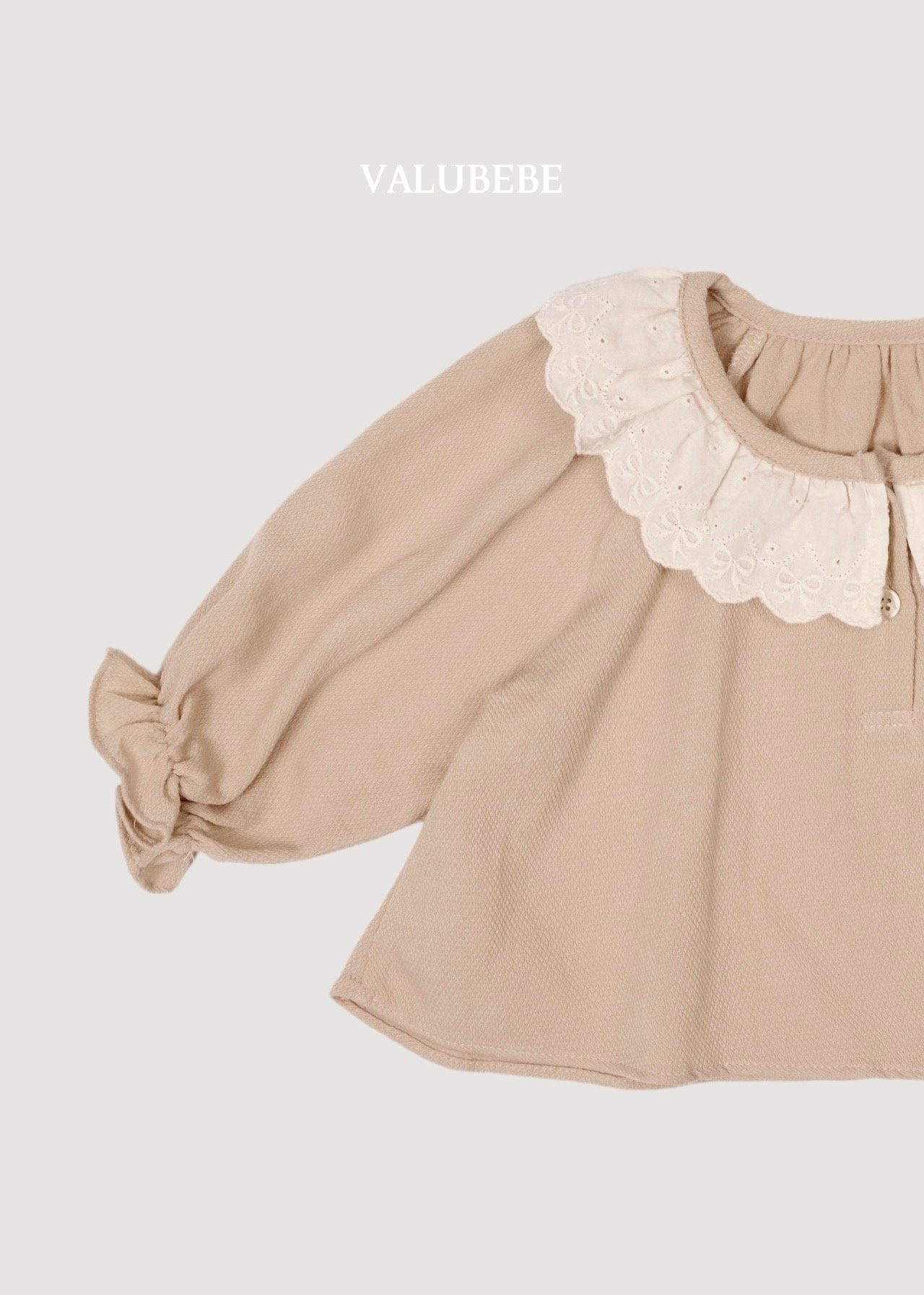 ［valubebe］Lace collar frill blouse
