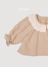 ［valubebe］Lace collar frill blouse
