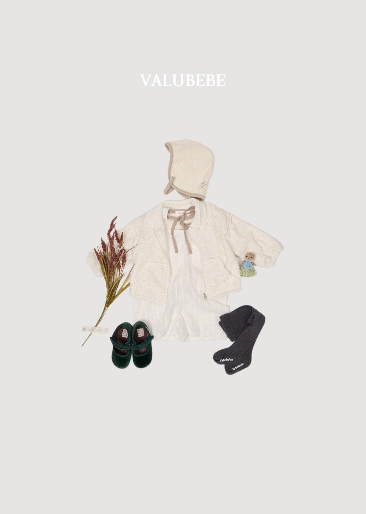 ［valubebe］Lace short salopette