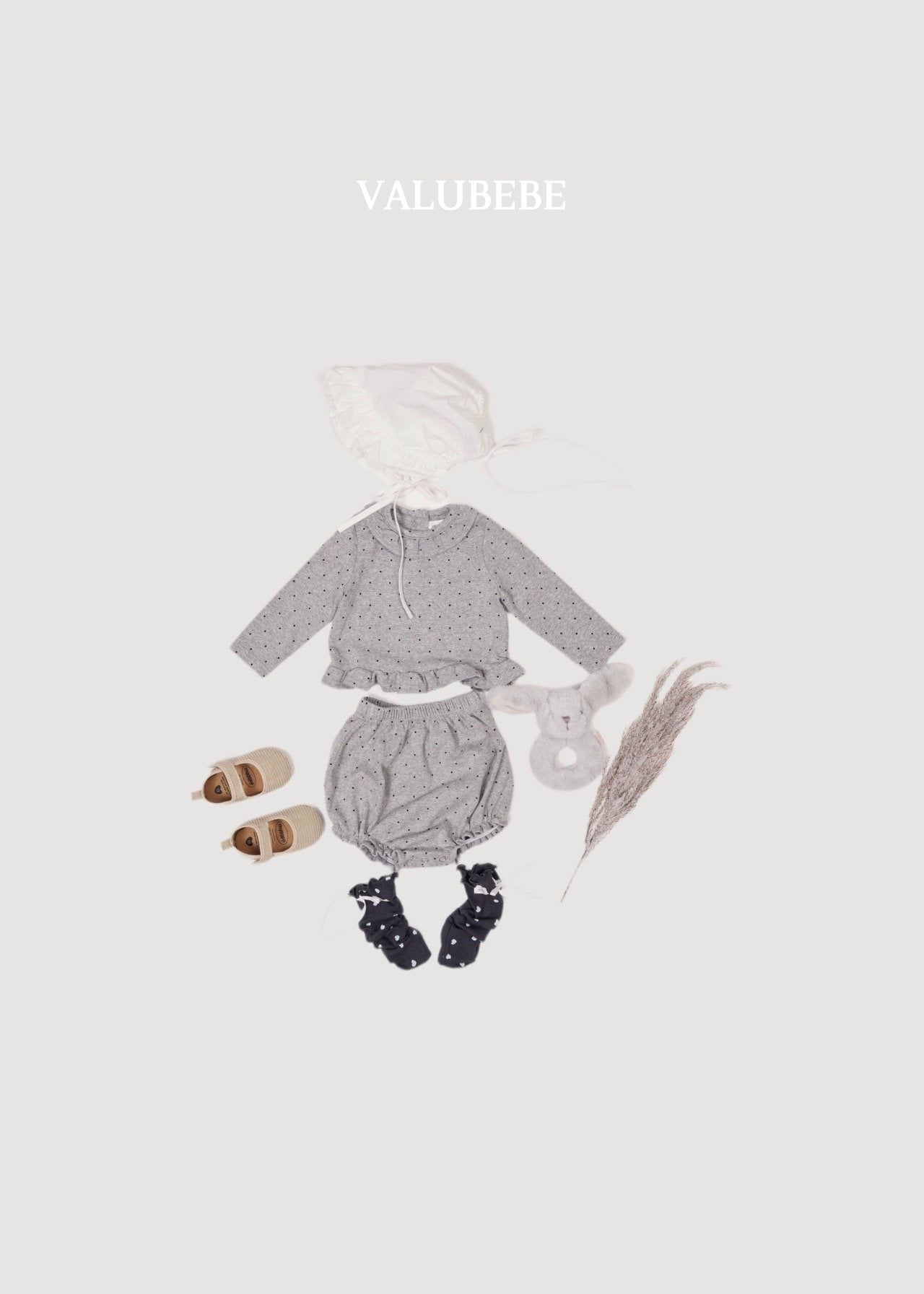 ［valubebe］Susu dot frill tops