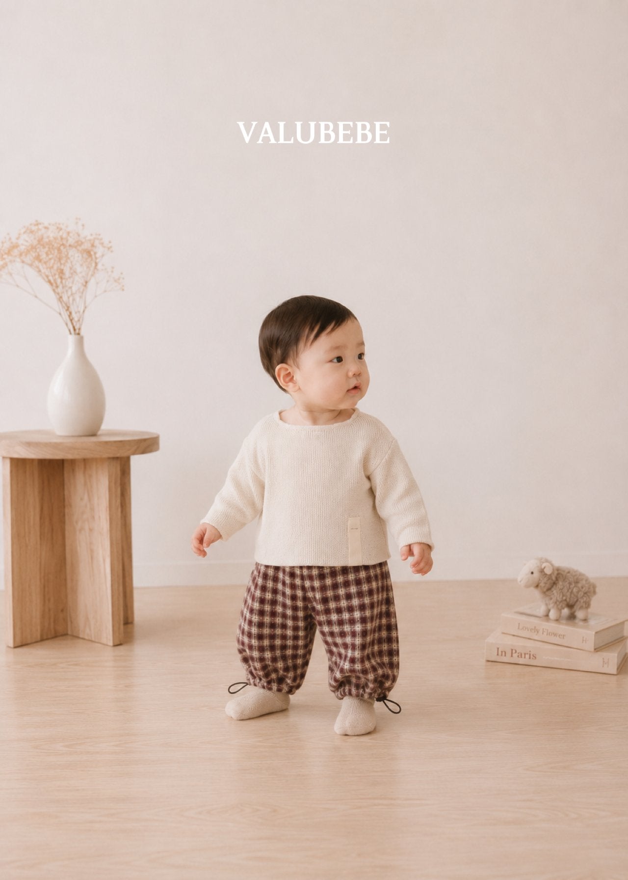 ［valubebe］Check string pants