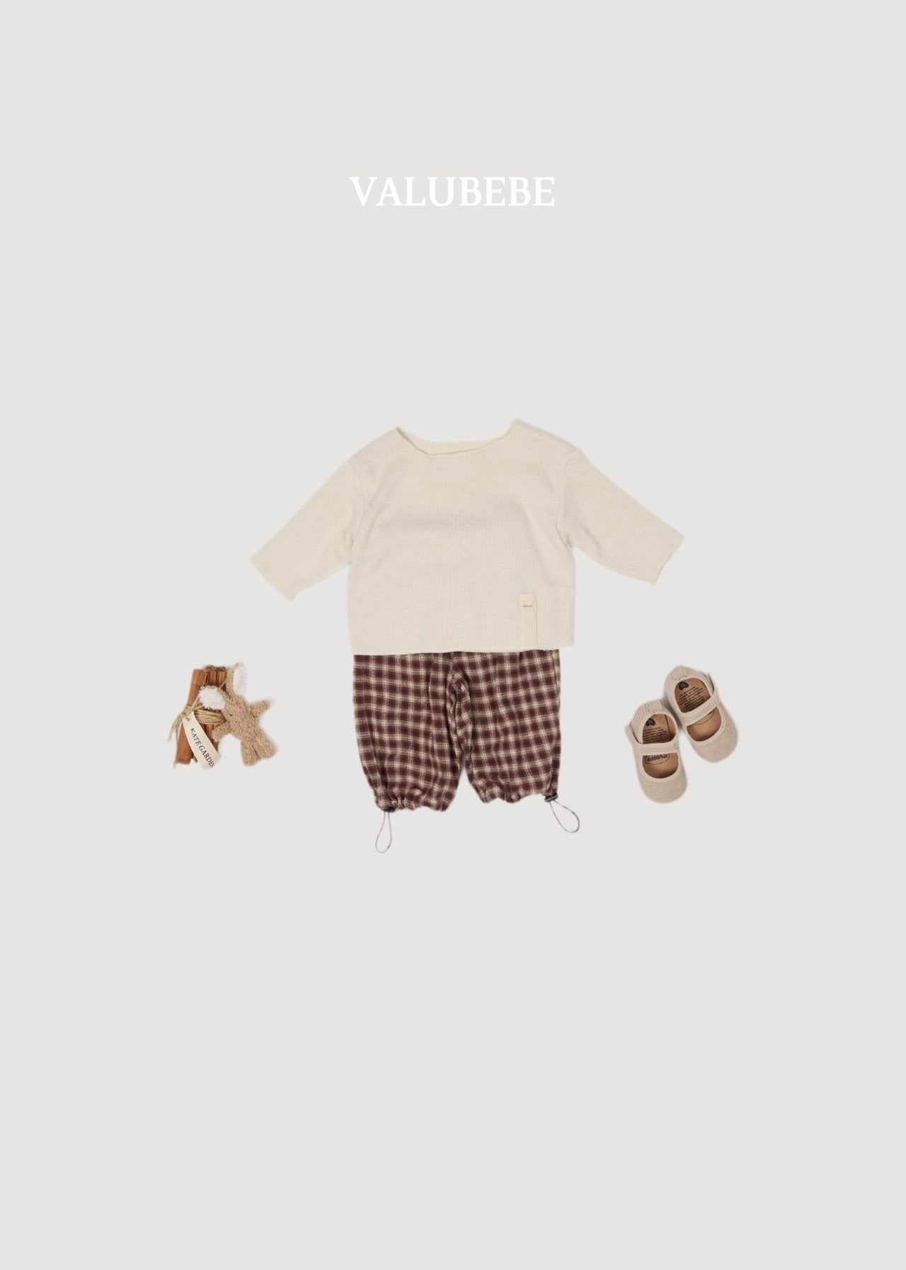 ［valubebe］Check string pants