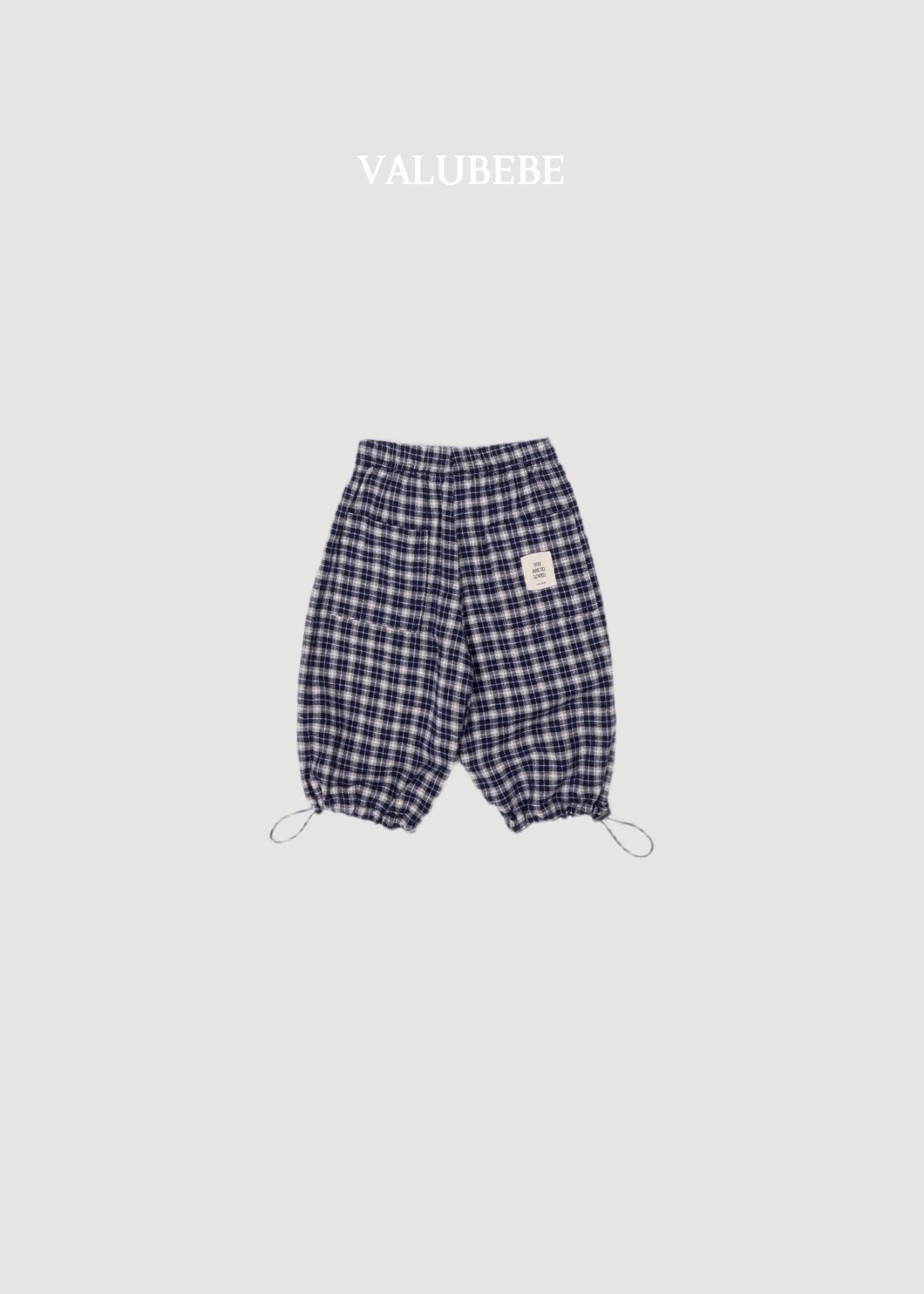 ［valubebe］Check string pants