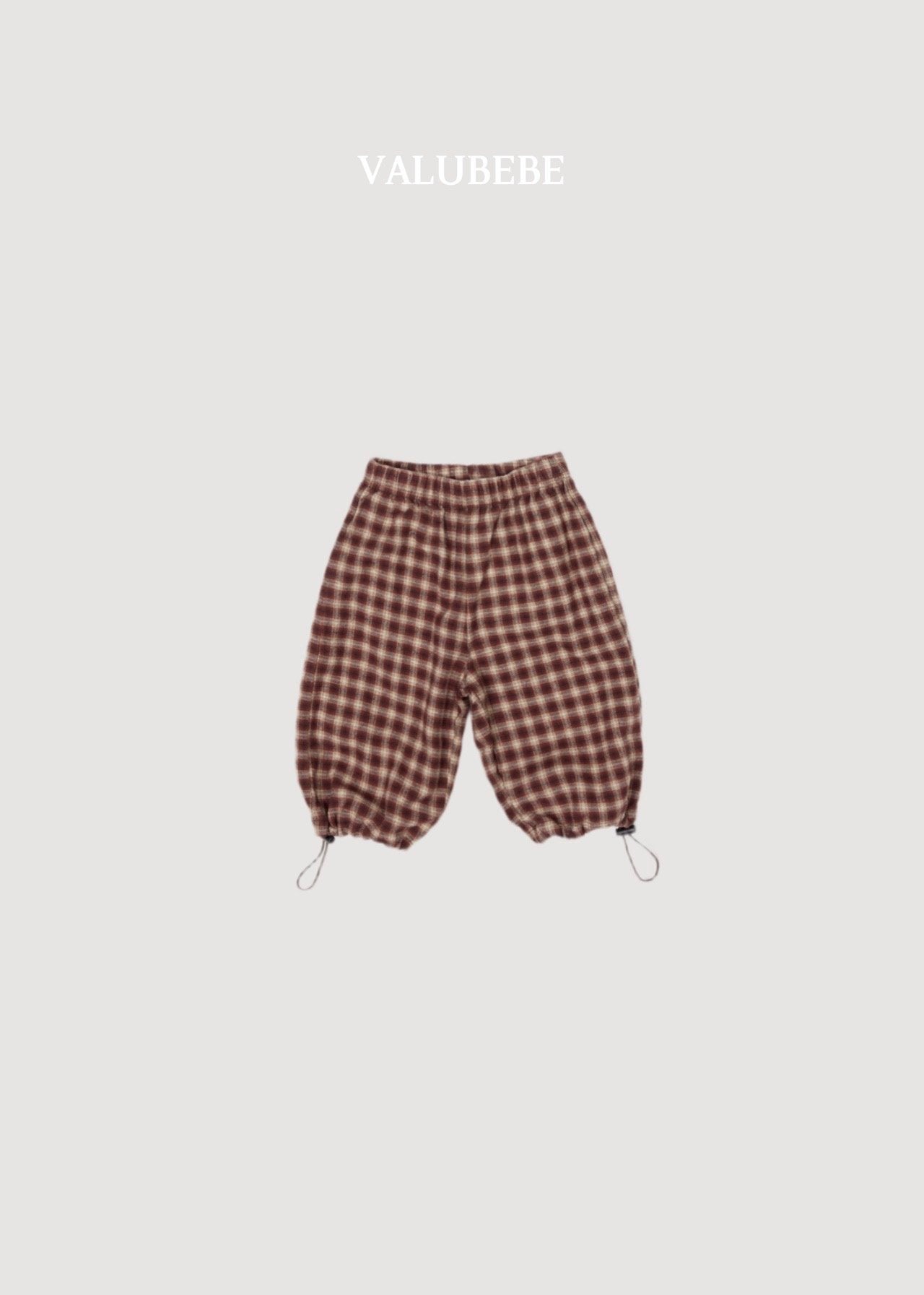 ［valubebe］Check string pants