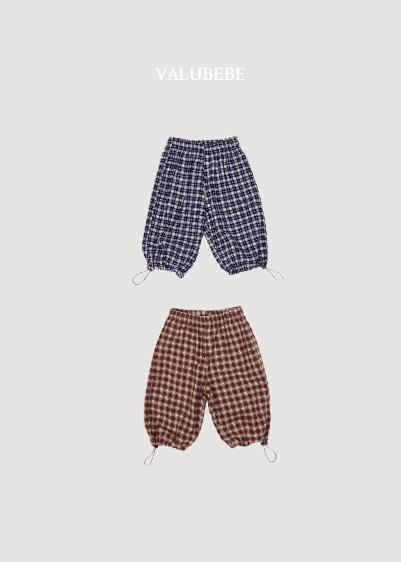 ［valubebe］Check string pants