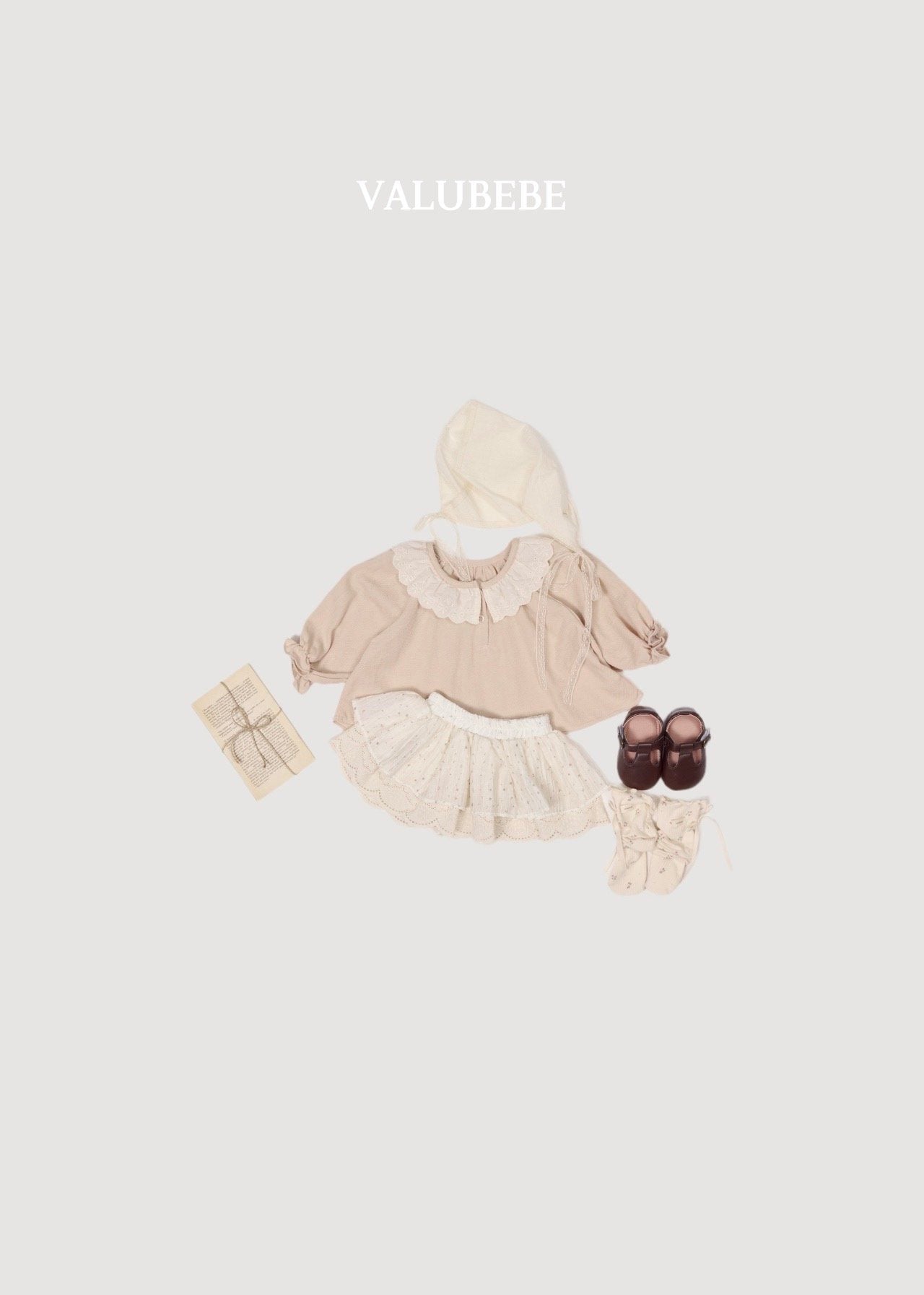 ［valubebe］Floral mellow ribbon socks