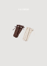 ［valubebe］Floral mellow ribbon socks