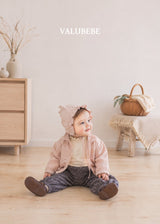 ［valubebe］Lace collar zip up