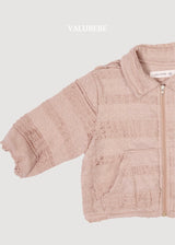 ［valubebe］Lace collar zip up