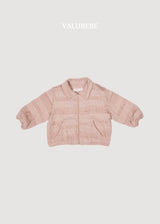 ［valubebe］Lace collar zip up