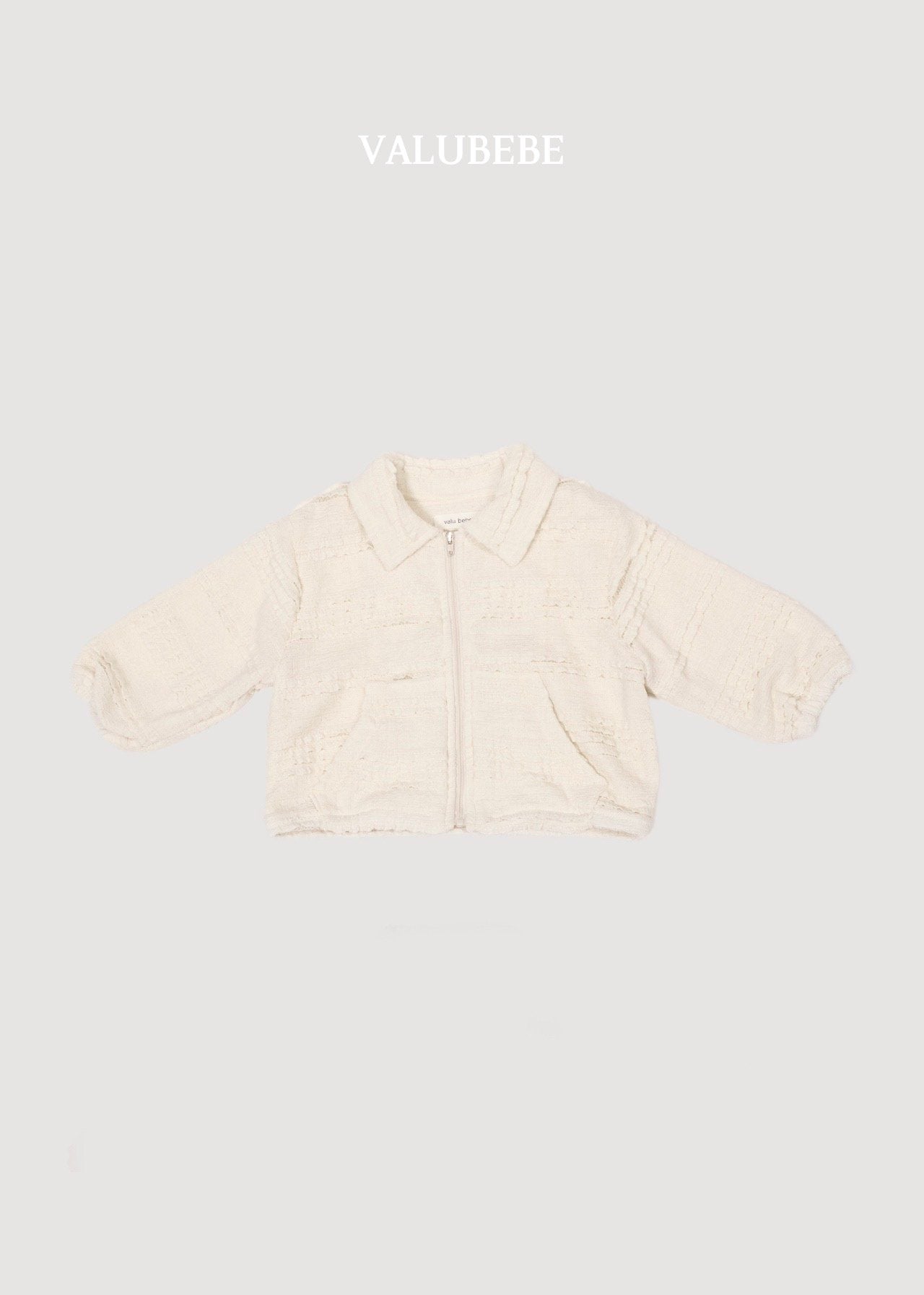 ［valubebe］Lace collar zip up