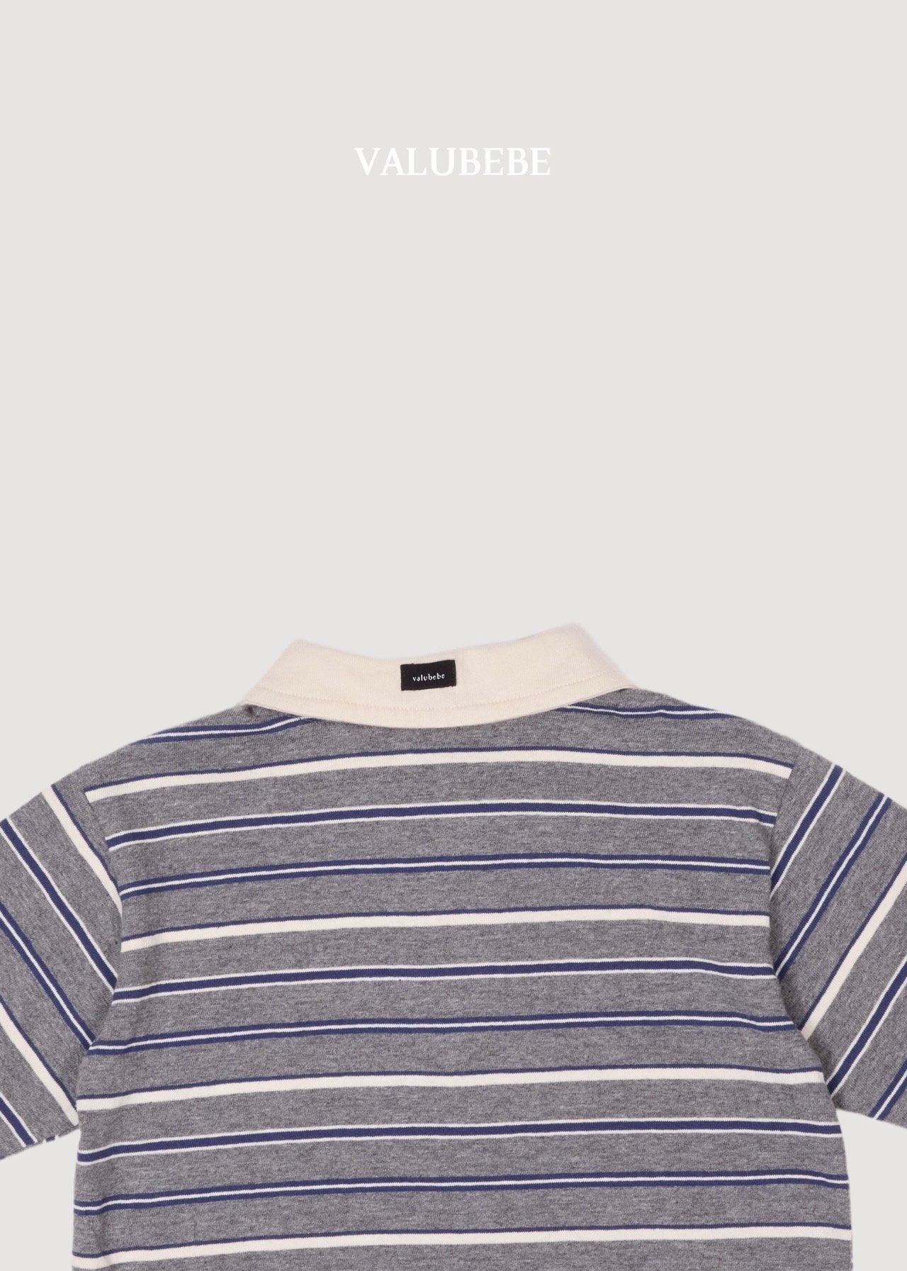 ［valubebe］Milkey stripe collar tops