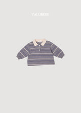 ［valubebe］Milkey stripe collar tops
