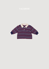 ［valubebe］Milkey stripe collar tops