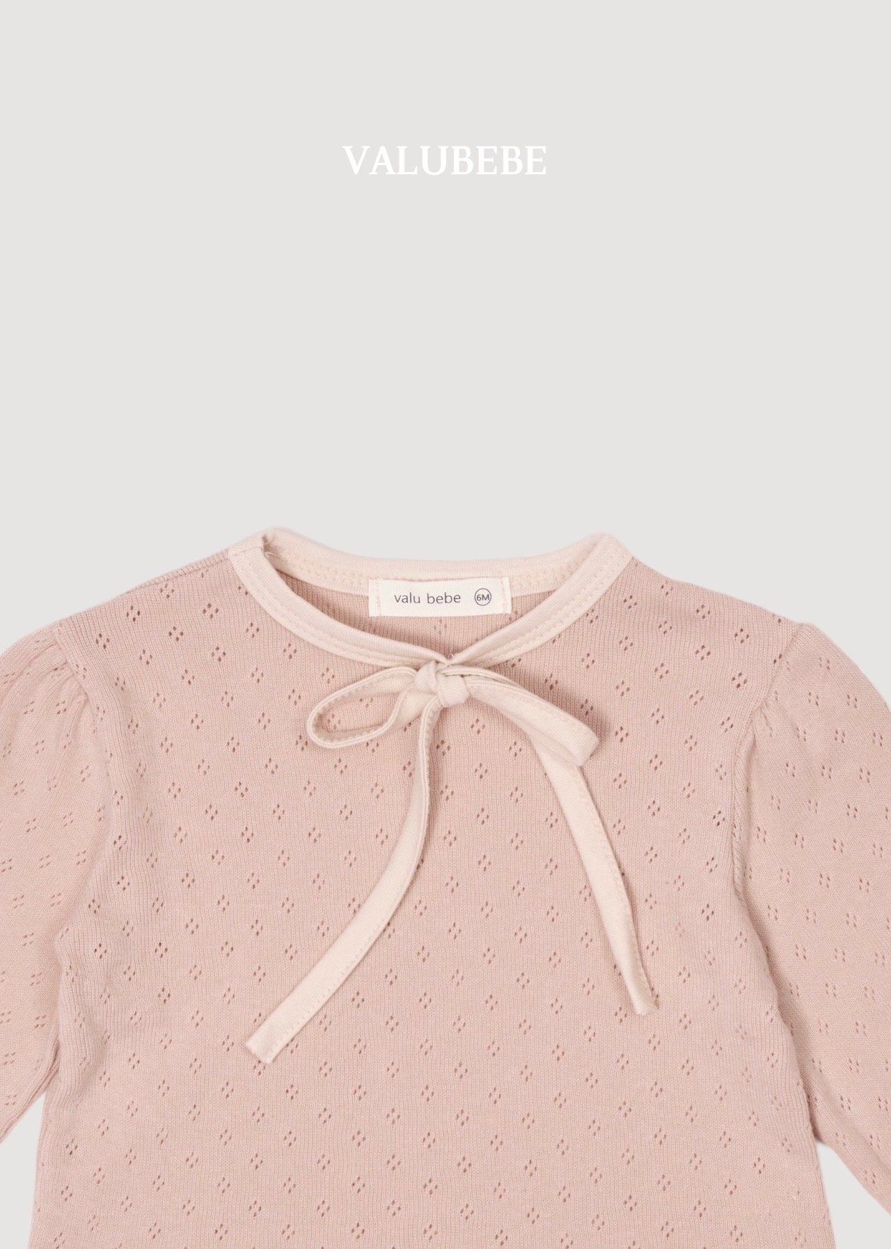［valubebe］Creamy ribbon puff tee