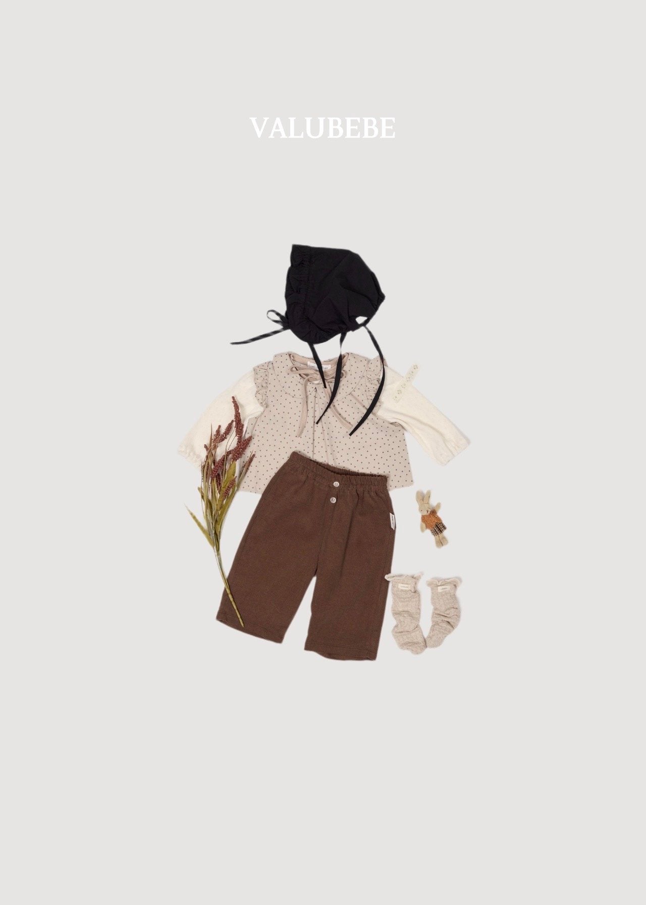 ［valubebe］Frill bebe bonnet