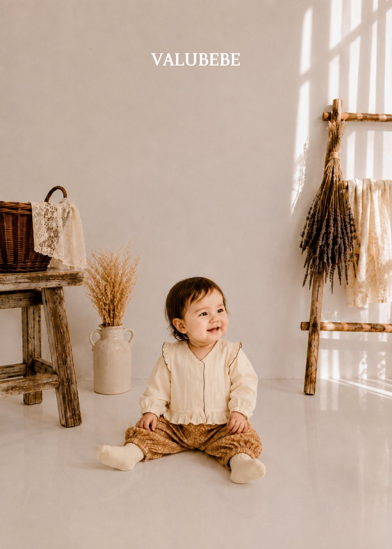 ［valubebe］Pico lace wing blouse