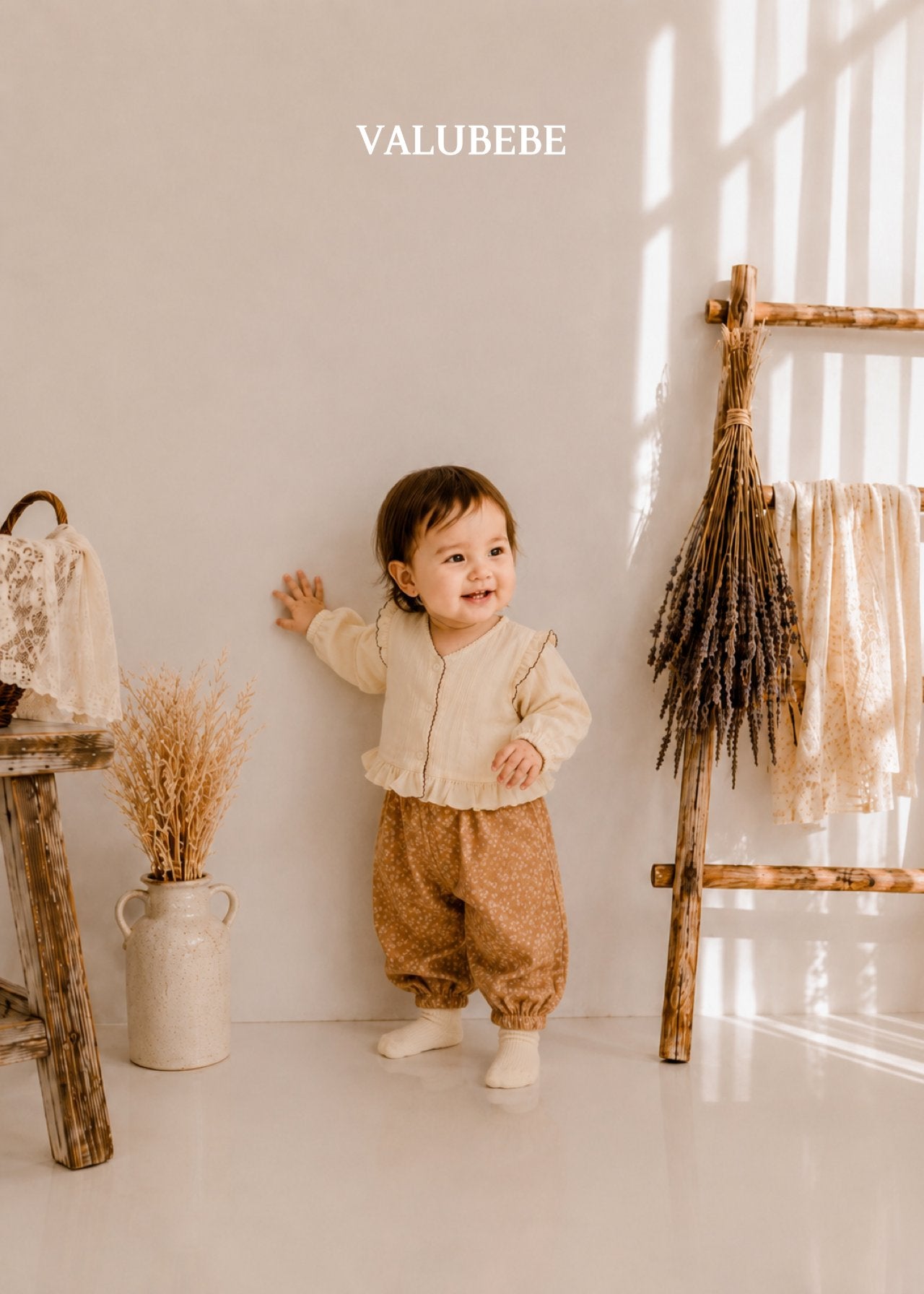 ［valubebe］Pico lace wing blouse