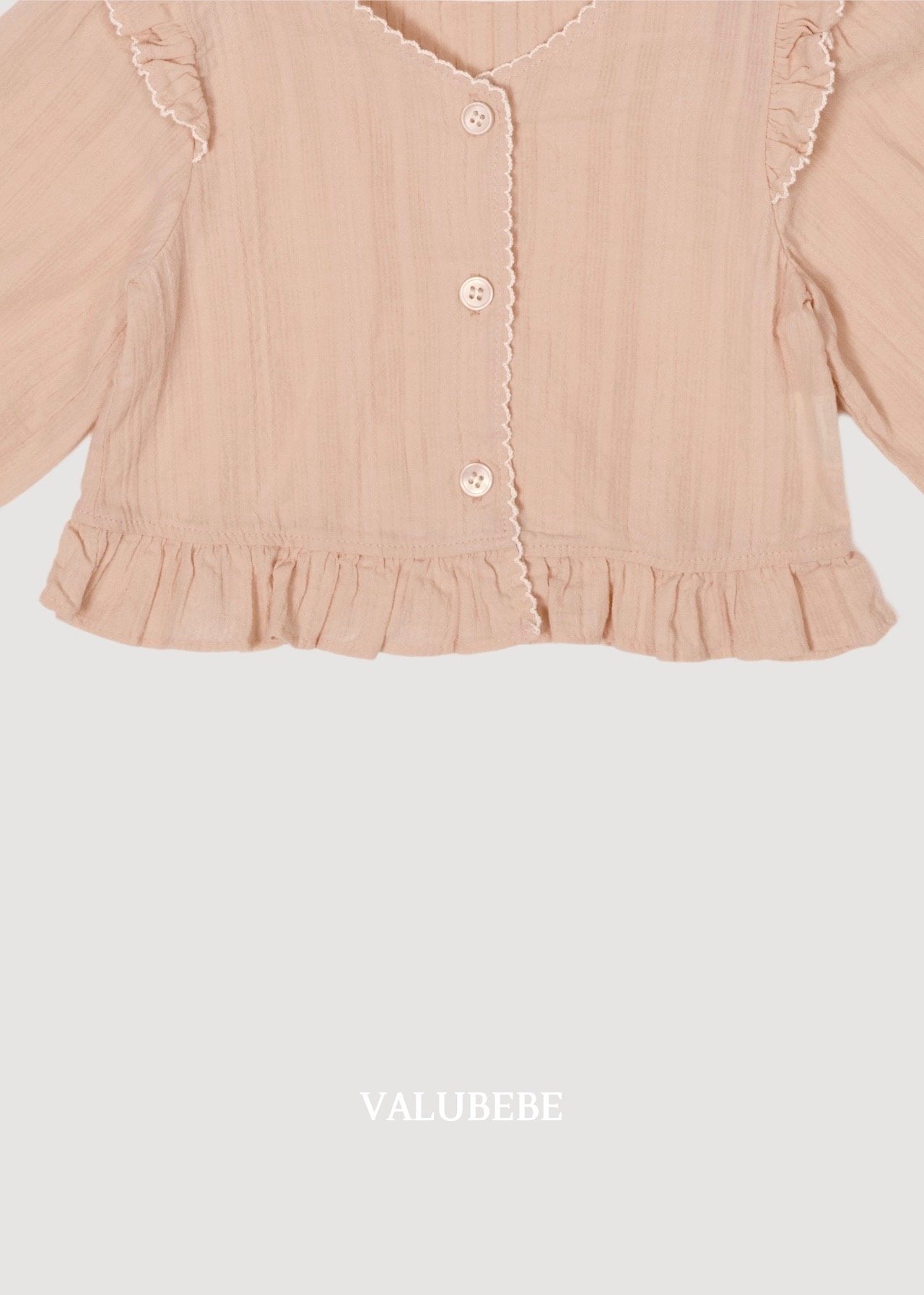 ［valubebe］Pico lace wing blouse