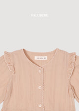 ［valubebe］Pico lace wing blouse